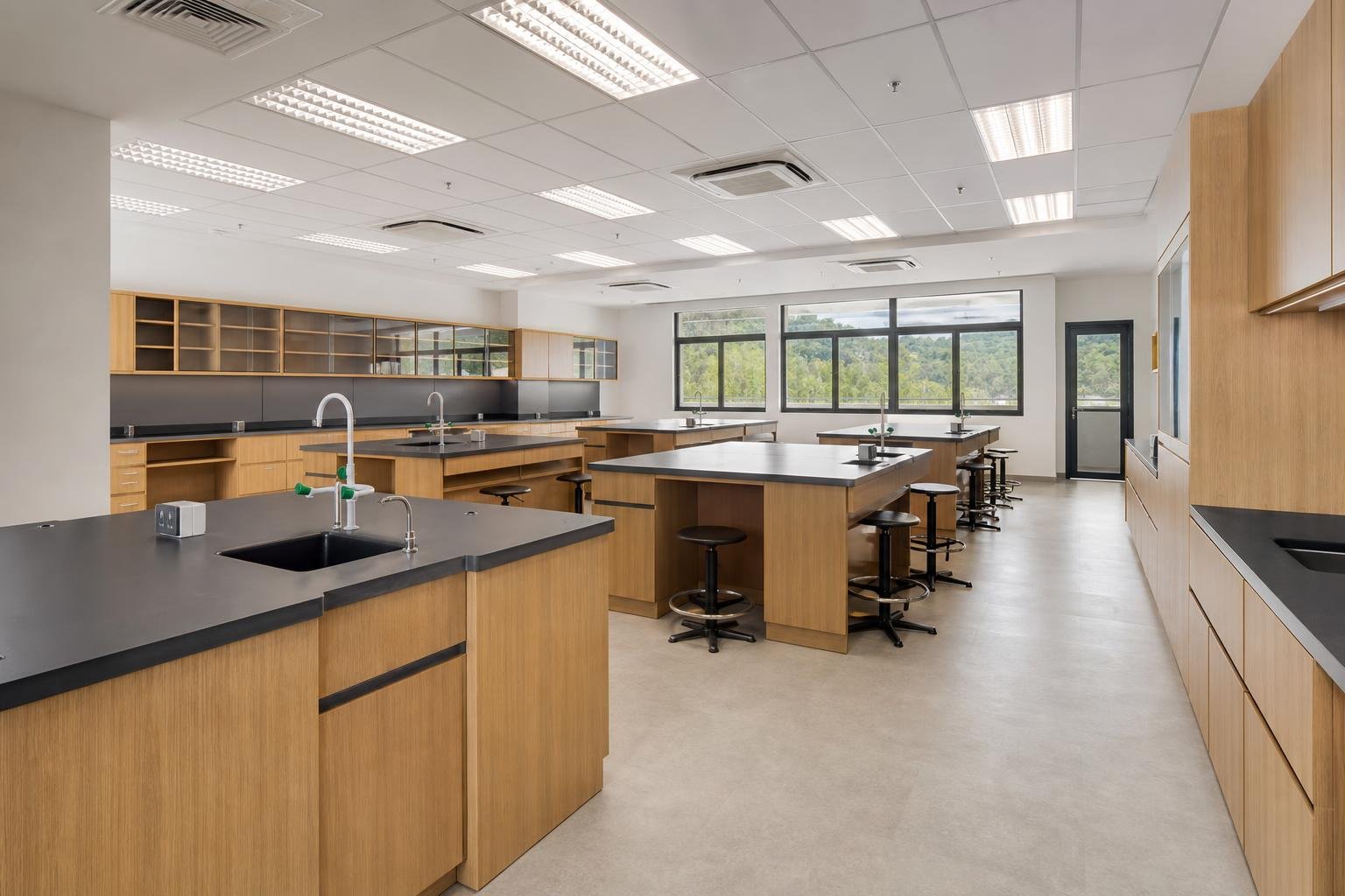 school science laboratory — concept study