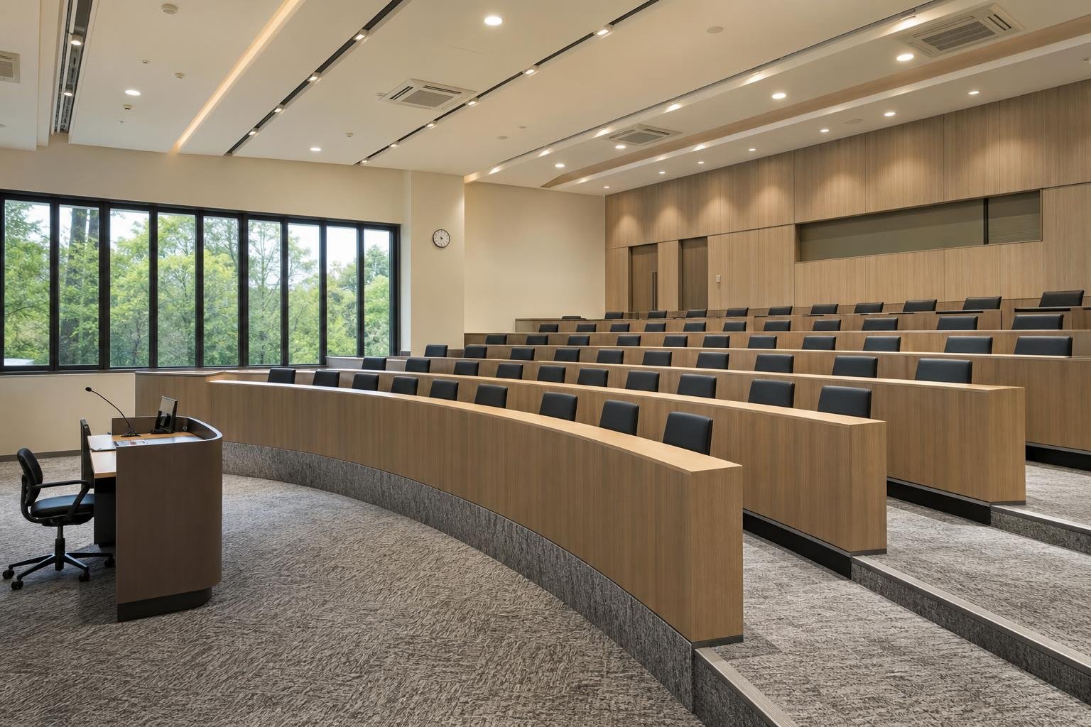 tiered lecture theatre — concept study