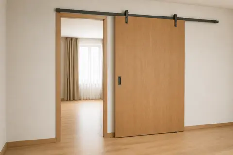Interior door operation — Surface sliding