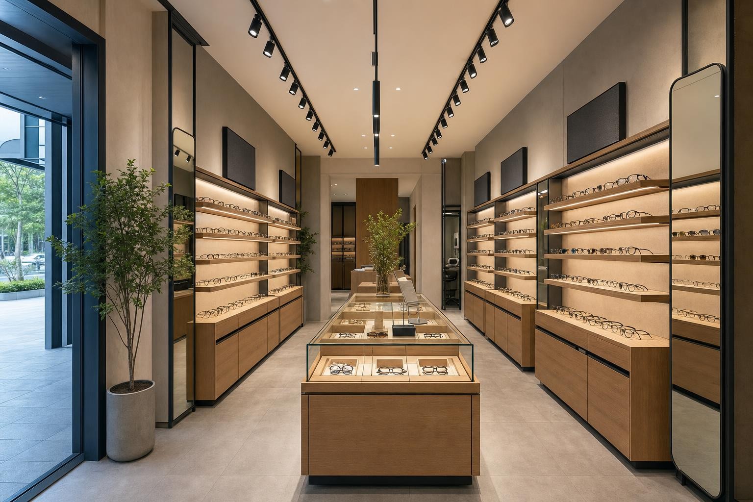 optical / eyewear retail — concept study