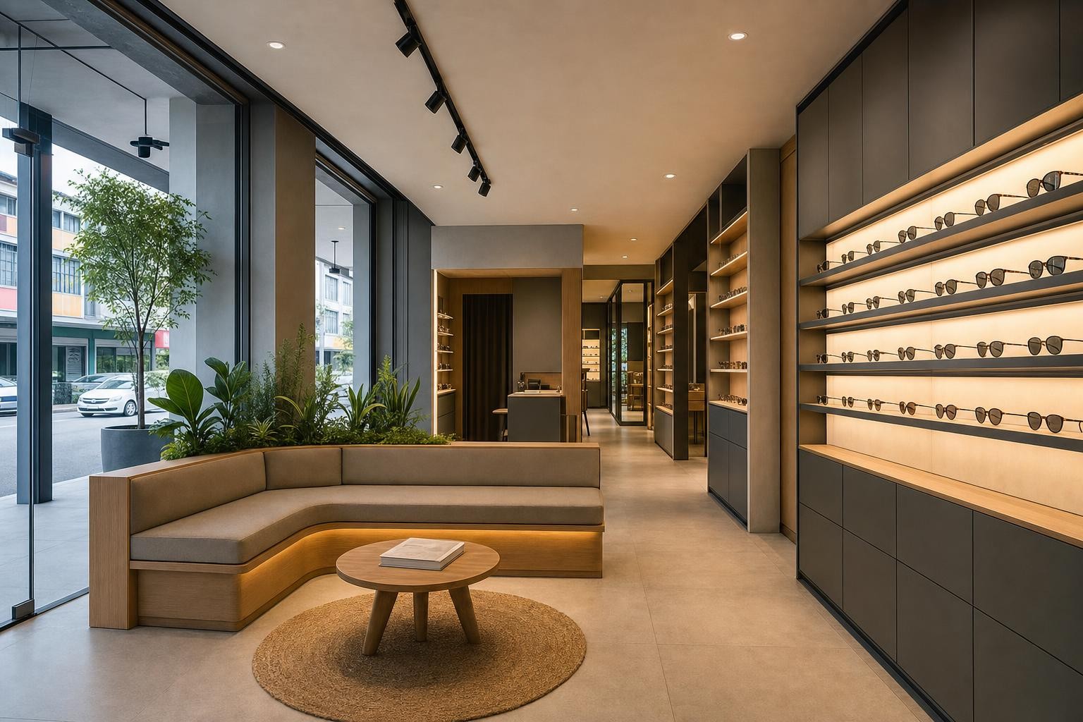 optical / eyewear retail — concept study