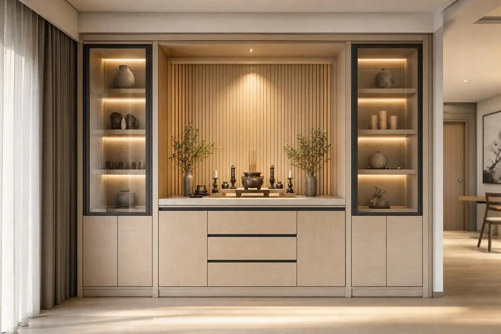 Cabinetry, room by room design concept — Muji Japandi style