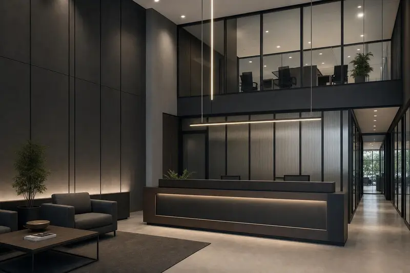 Design concept showing furniture & styling realised in a room
