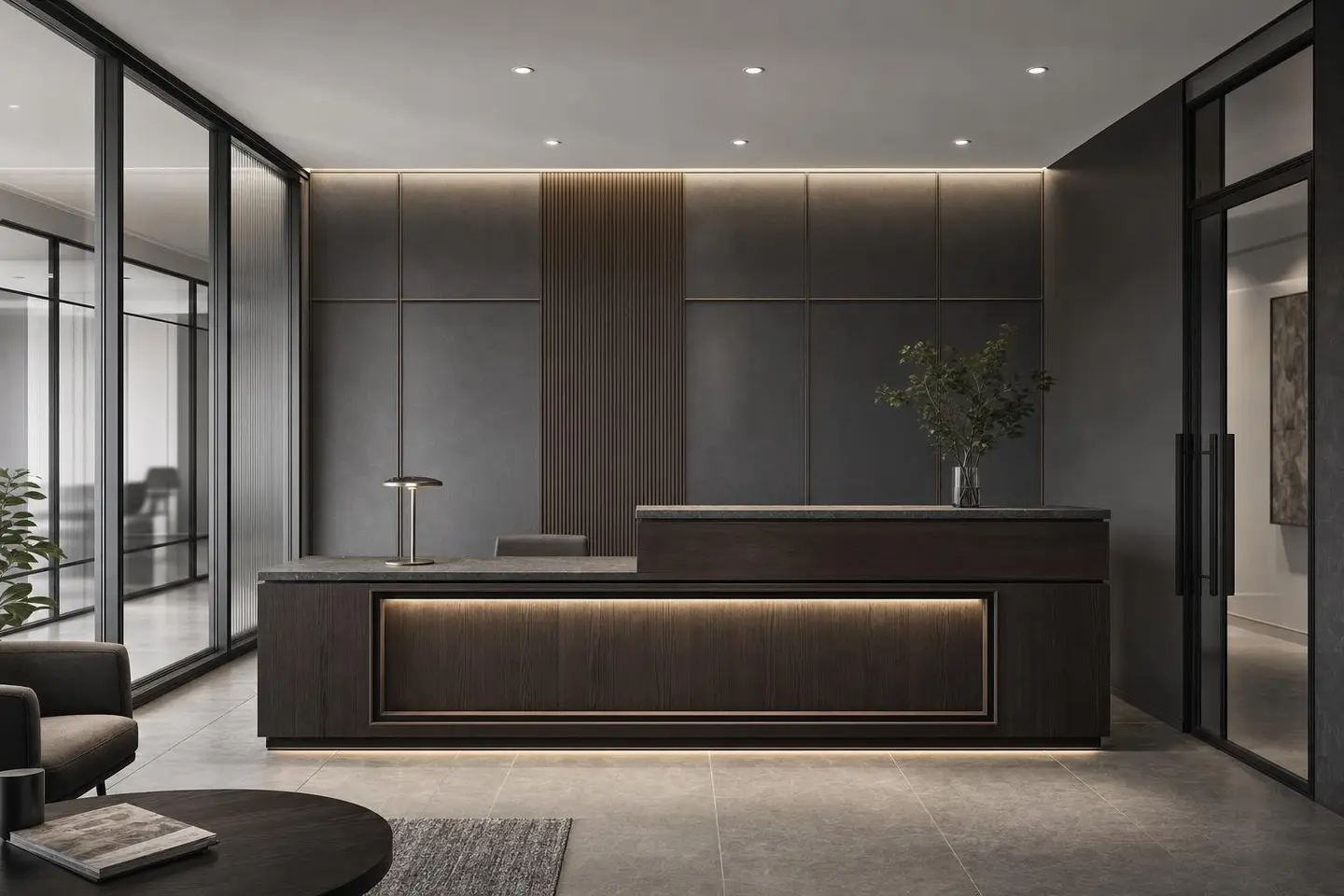 Office glass partition design concept — Executive Modern Office style