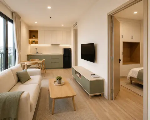 1BR Turnkey — the three palettes — Warm palette