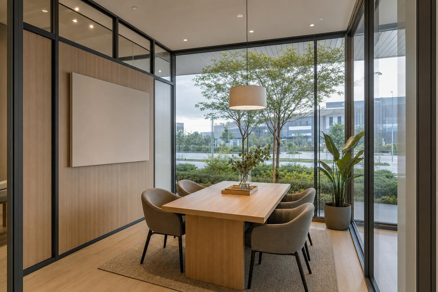 property sales gallery consultation and negotiation booths — concept study