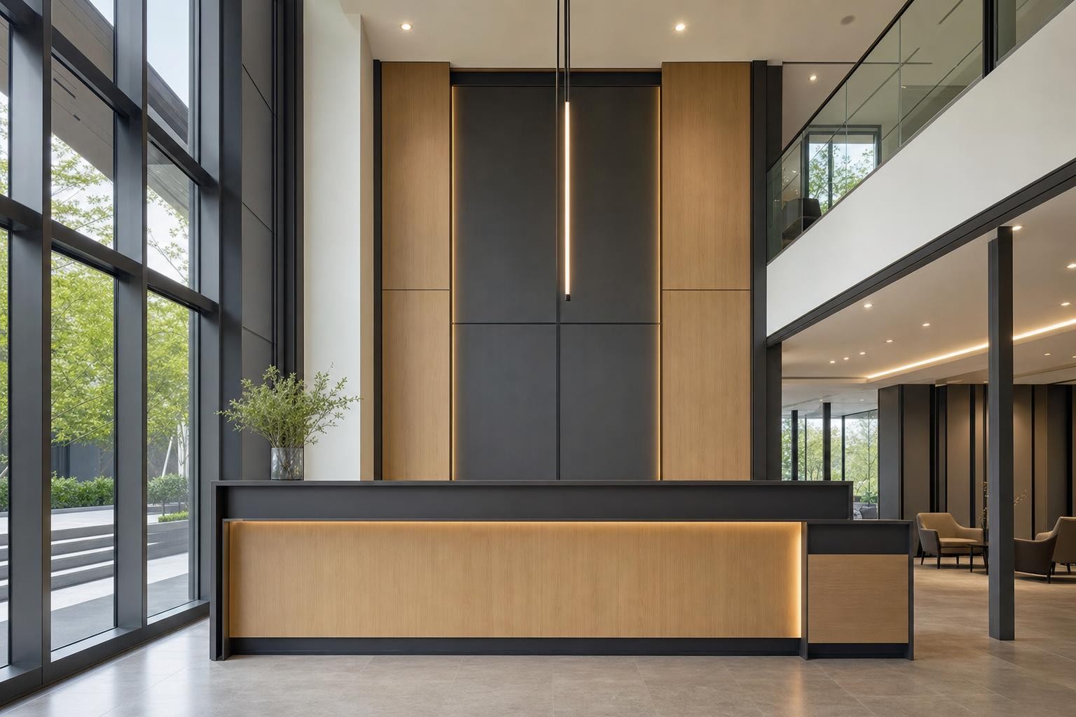property sales gallery reception and welcome lobby