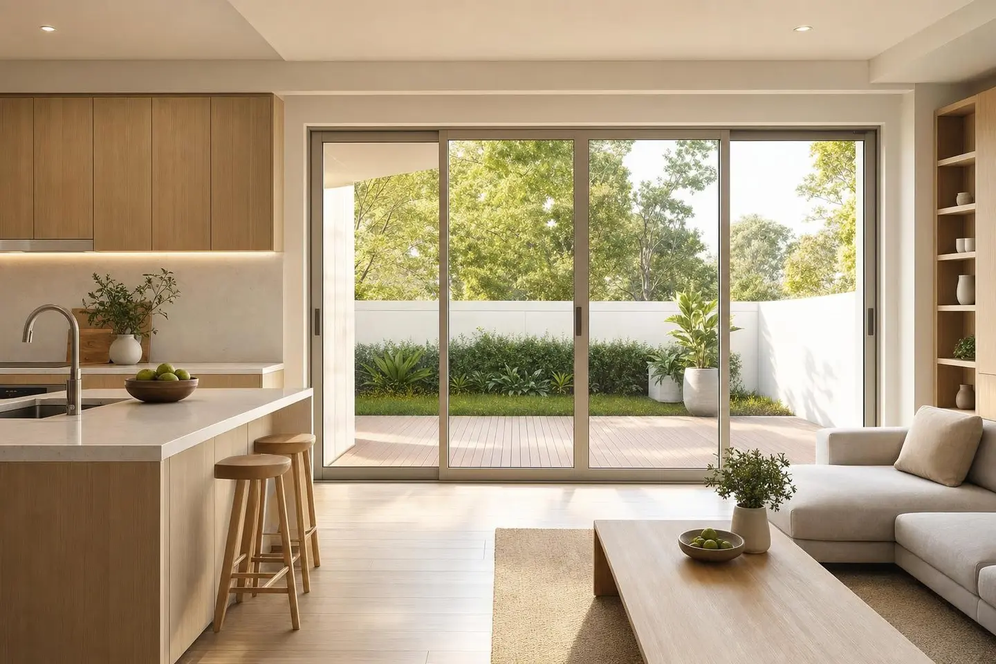 Sliding door design concept — Scandinavian style
