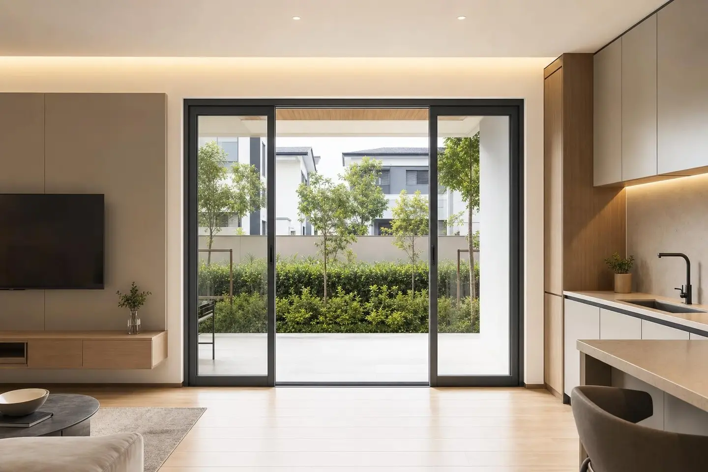 Sliding door design concept — Simple Modern Minimalist style