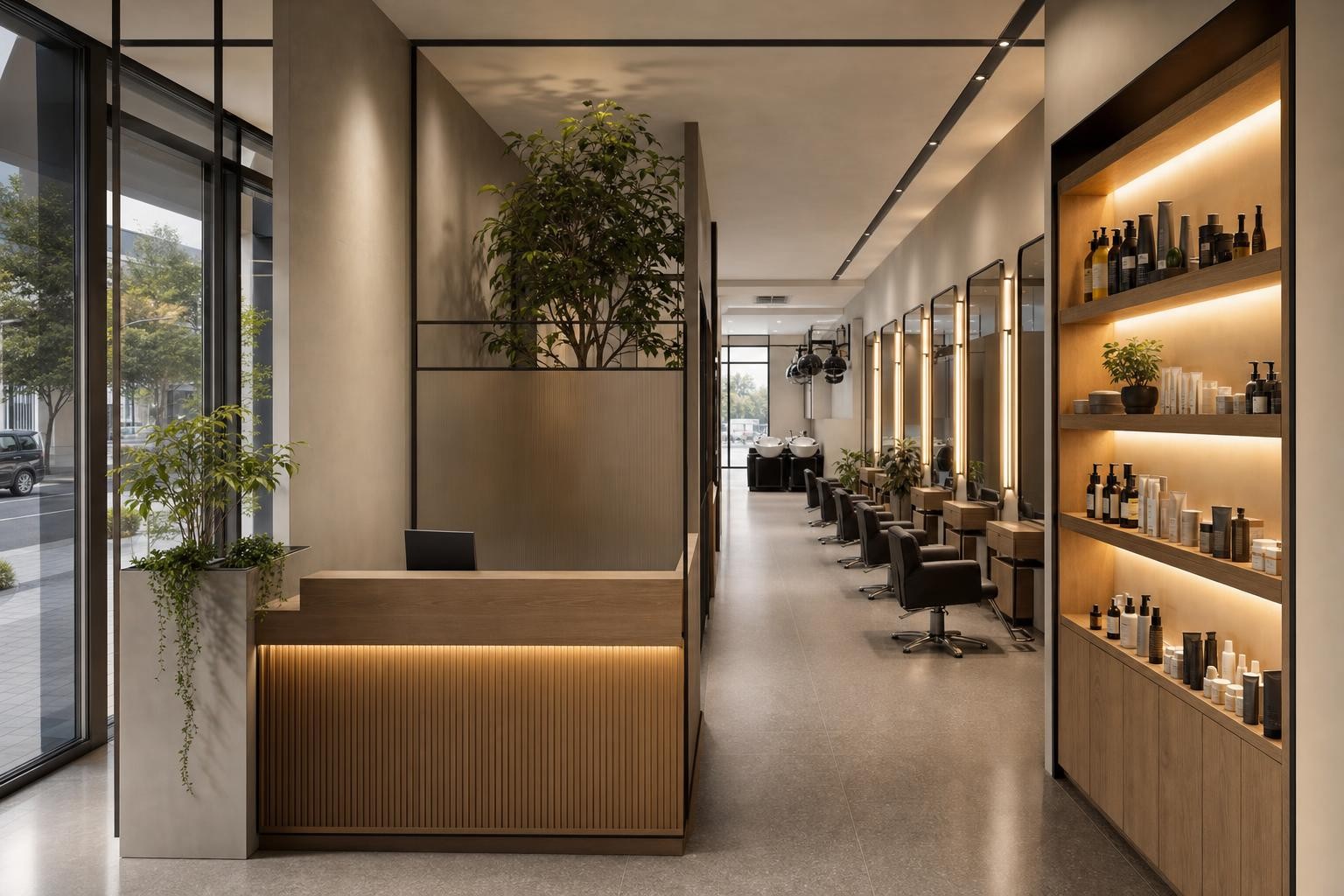 beauty / grooming salon — concept study