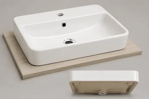 Basin + mixer tap — Light
