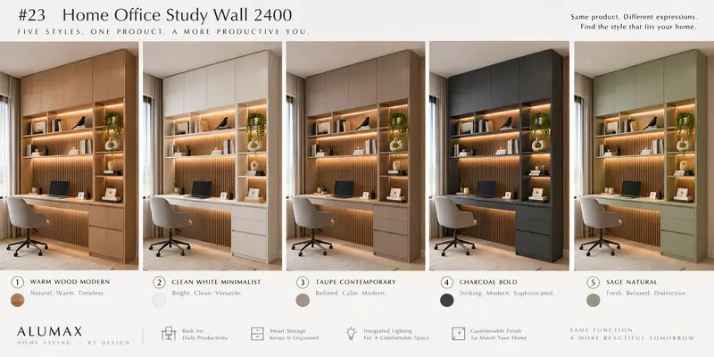 Home office study wall · 2400