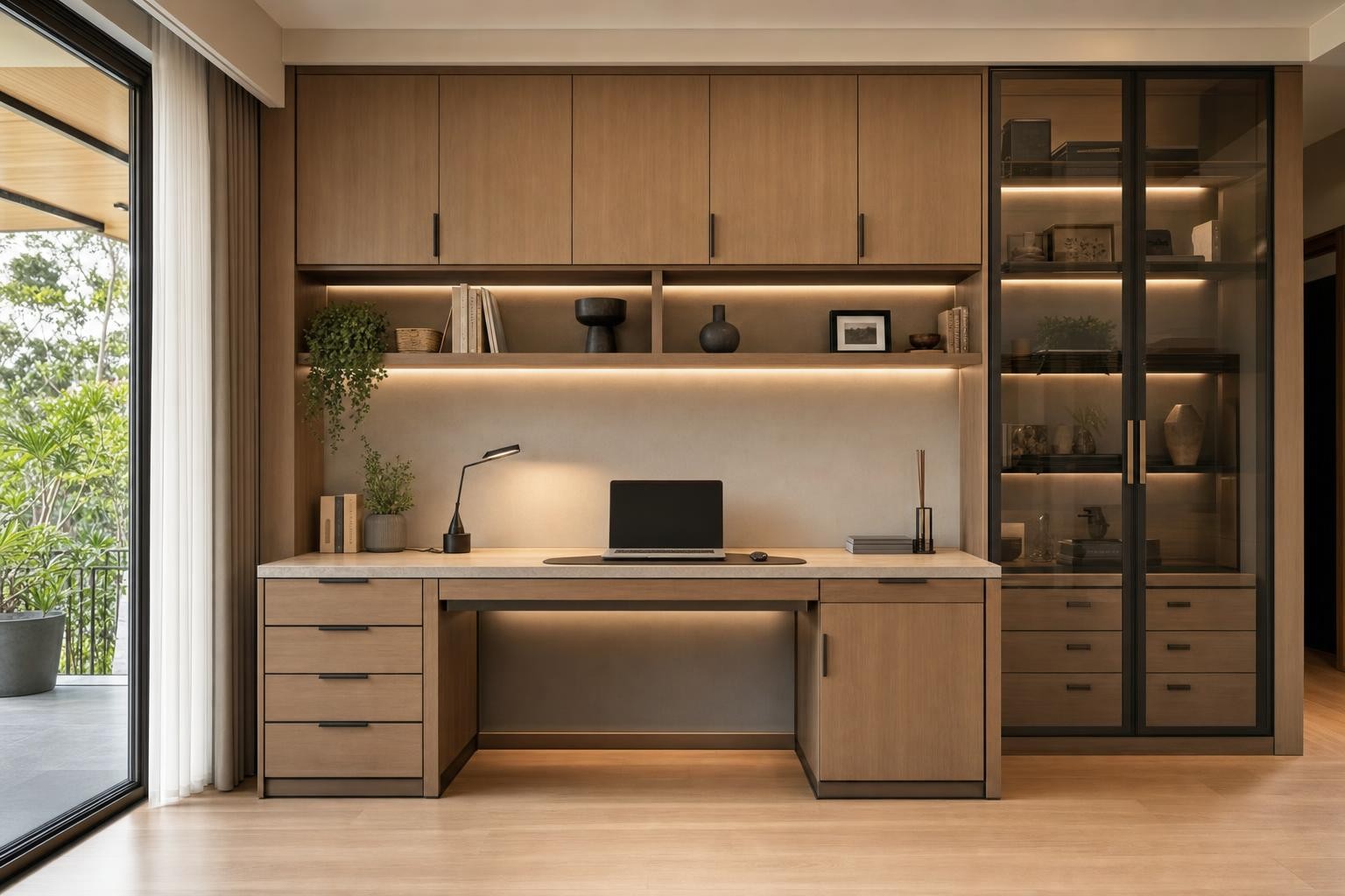Warm Wood Modern · Study