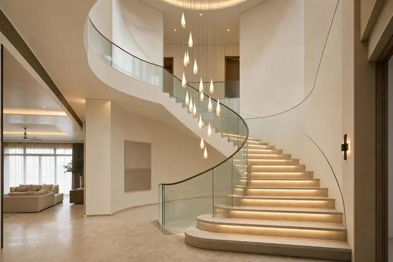 Design concept showing lighting & shading realised in a room