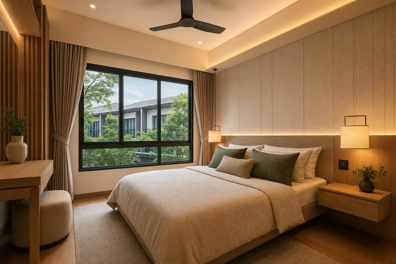 residential show-apartment bedroom — concept study