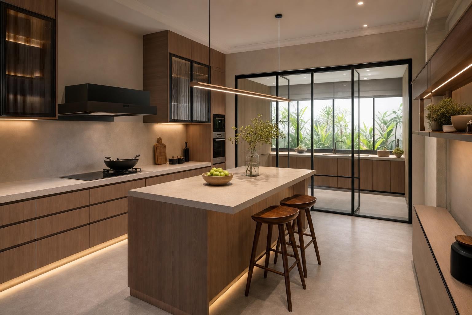 residential show-apartment kitchen