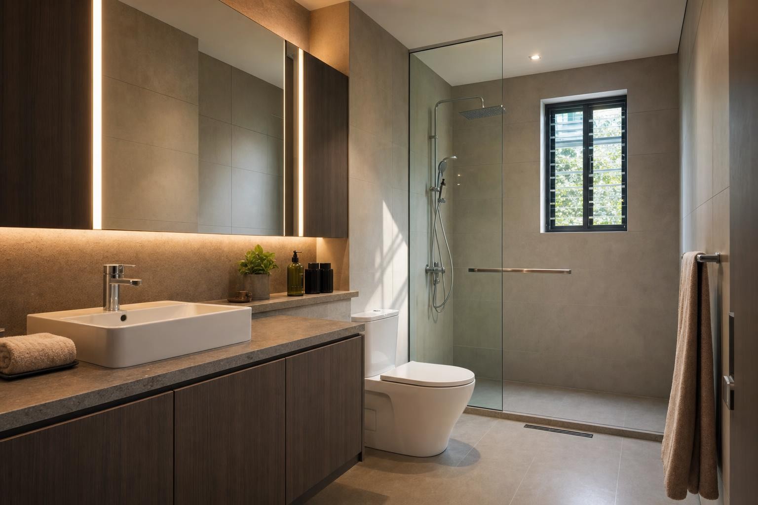 residential show-apartment bathroom