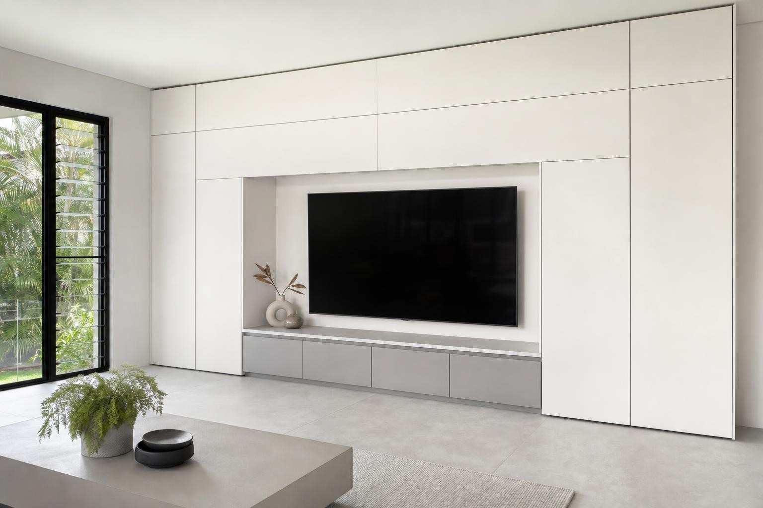 Simple Modern Minimalist · TV feature wall