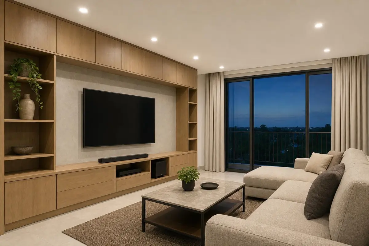 Warm Wood Modern — Clear, practical light