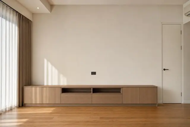 One wall, nine materials — design concept