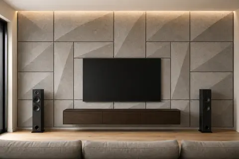Visible acoustic treatment — PET felt