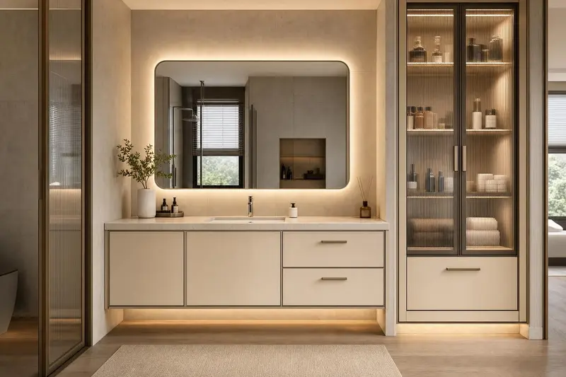 Design concept showing water & drainage realised in a room