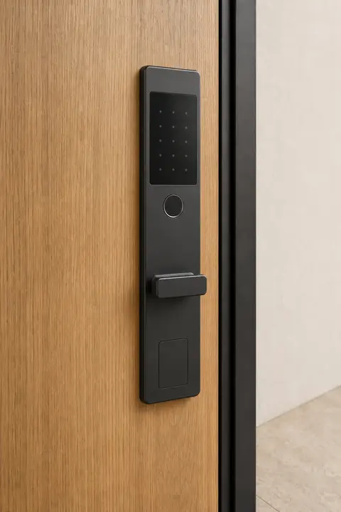 Opening-hardware close-up — Smart lock