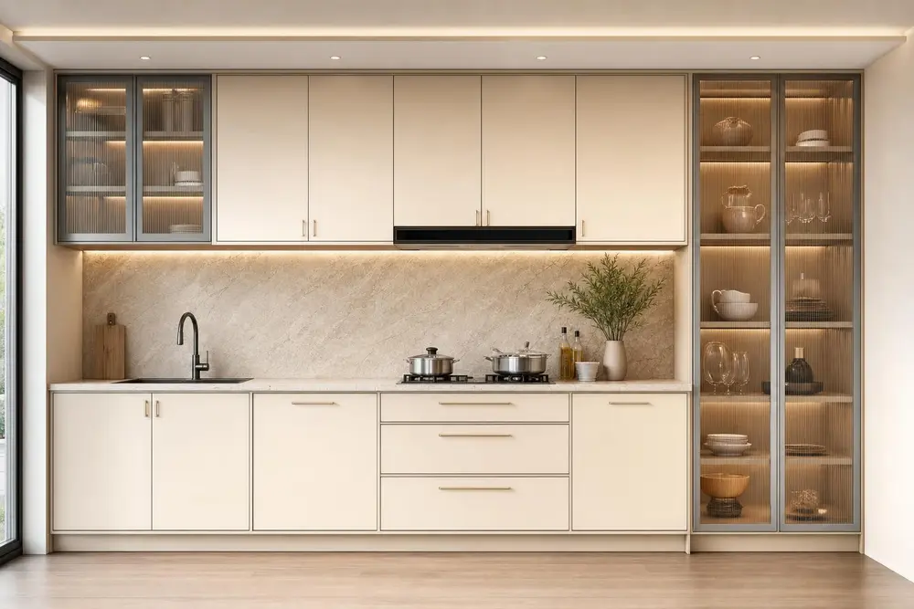 Kitchen design concept — Cream Luxury style