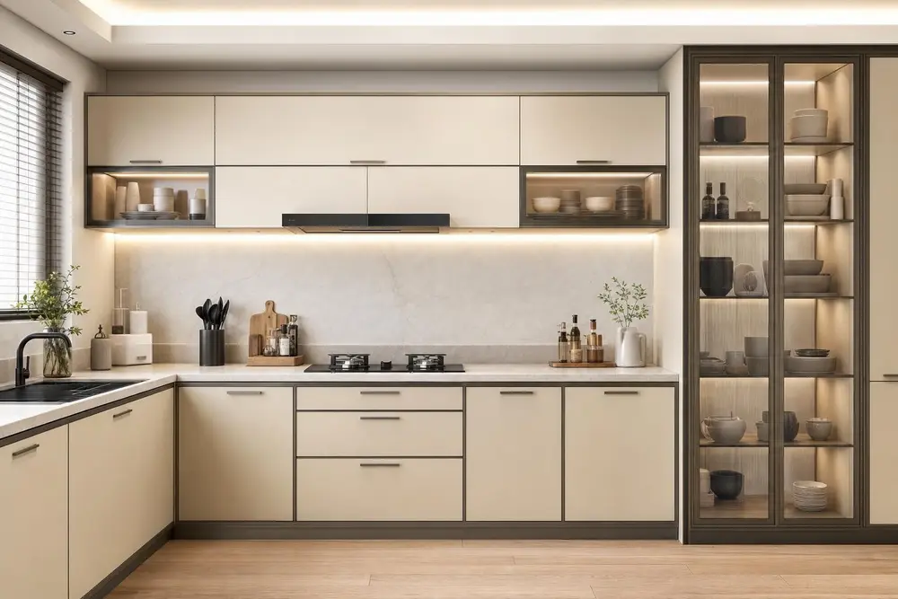 Kitchen design concept — Cream Luxury style