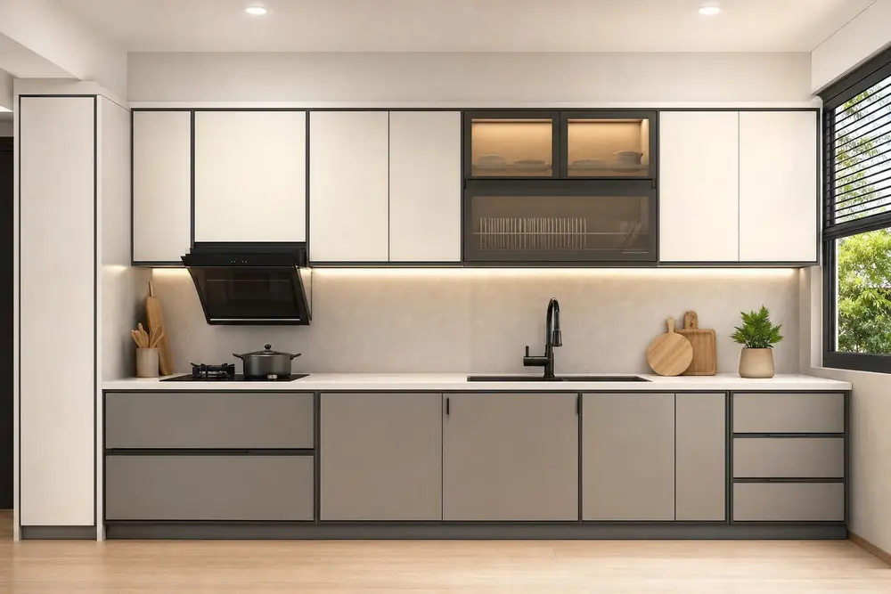 Kitchen design concept — Simple Modern Minimalist style