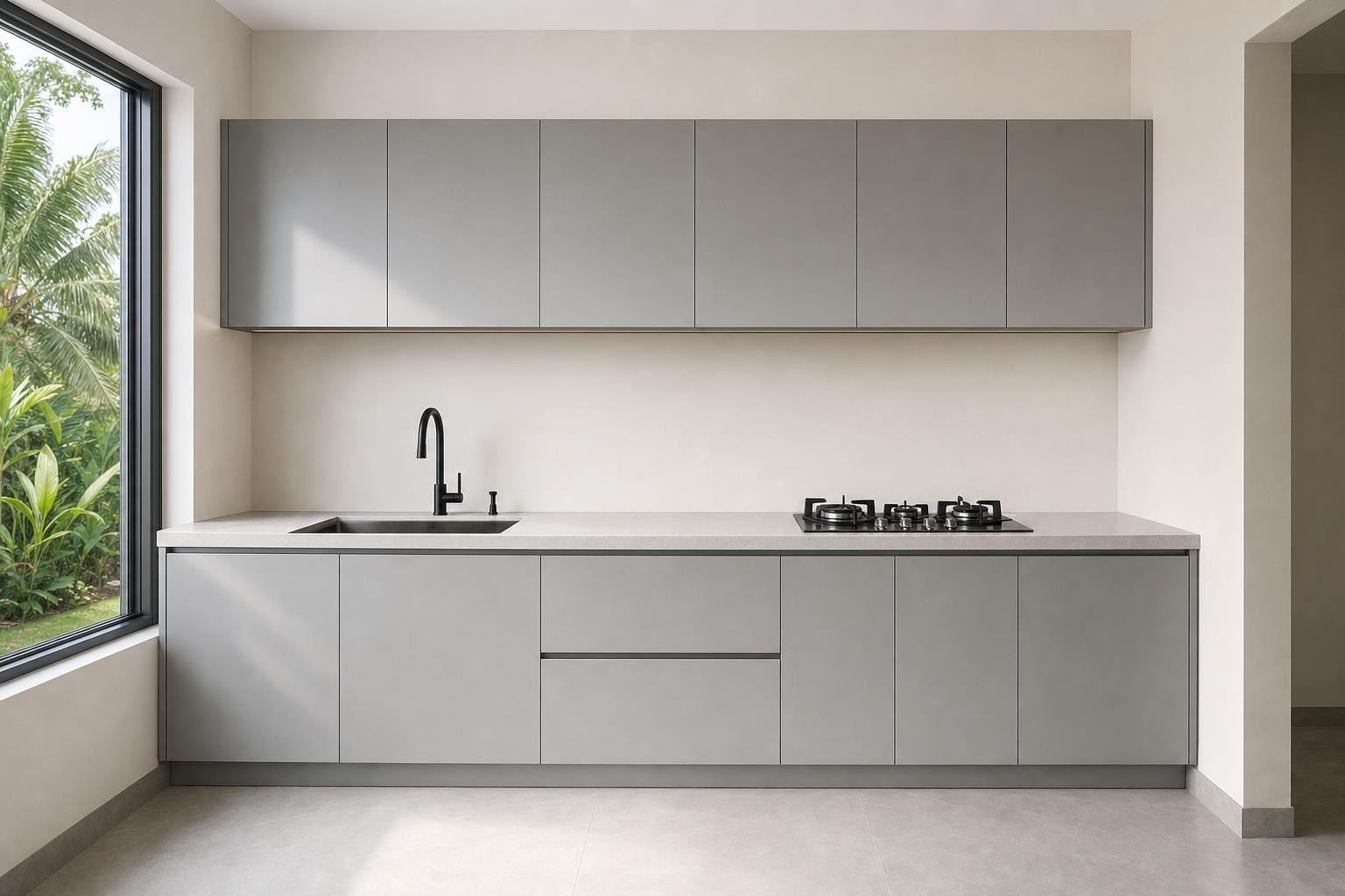 Simple Modern Minimalist · Wet kitchen
