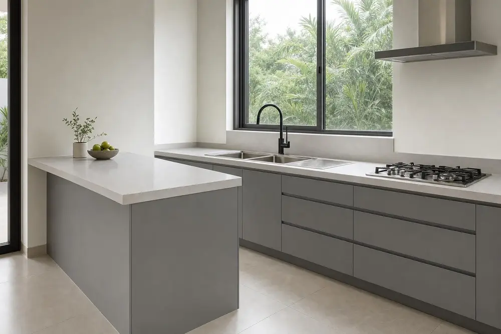 Kitchen design concept — Simple Modern Minimalist style