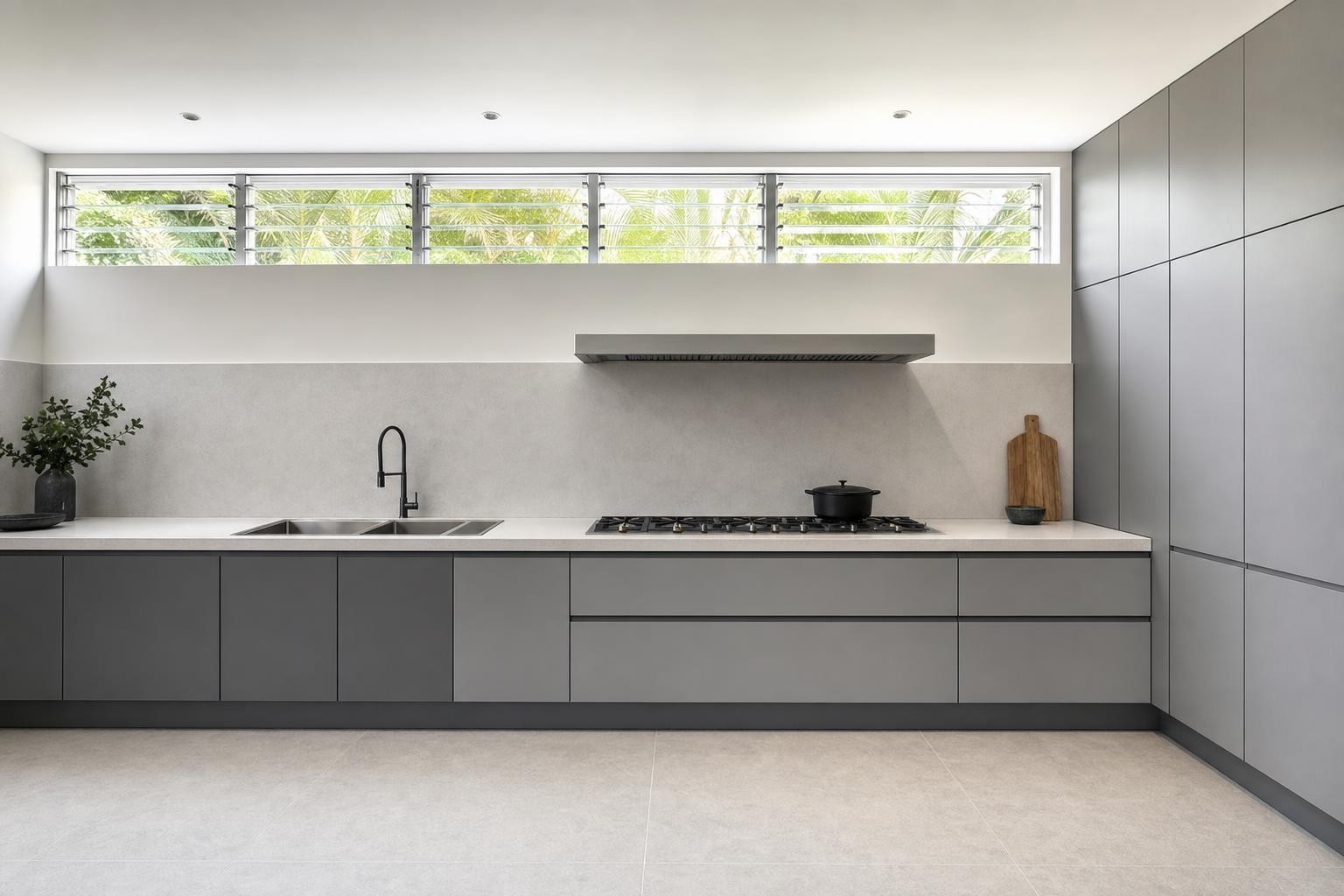Simple Modern Minimalist · Wet kitchen