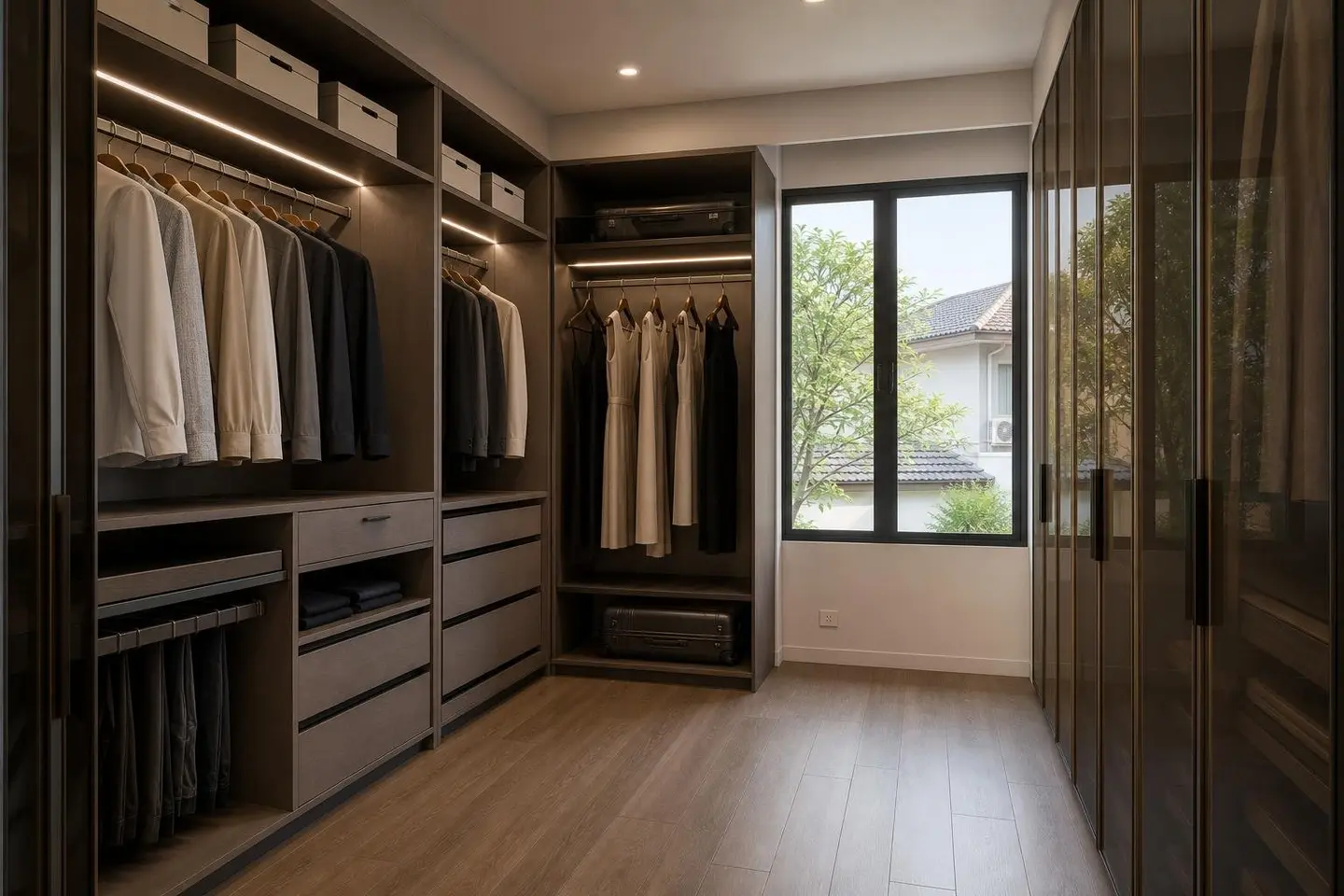 Wardrobes concept render — Executive Modern Office style
