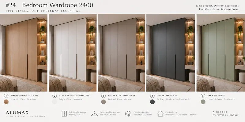 residential wardrobe — Bedroom wardrobe · 2400