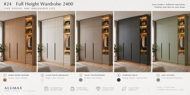 residential wardrobe — Full-height wardrobe · 2400