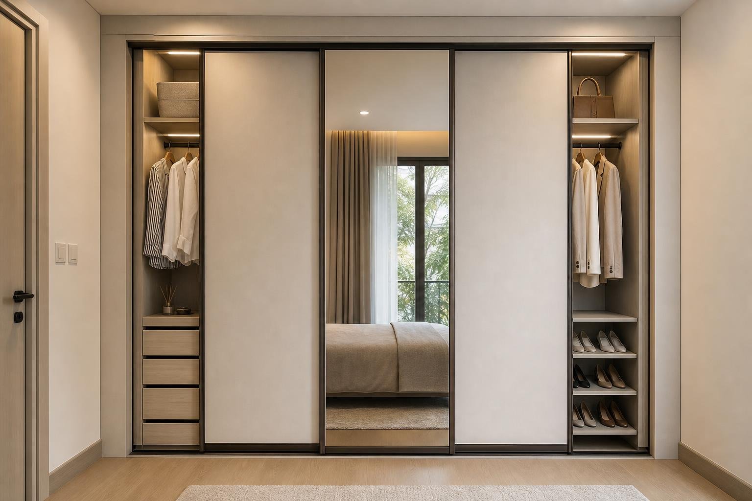master bedroom wardrobe wall — concept study