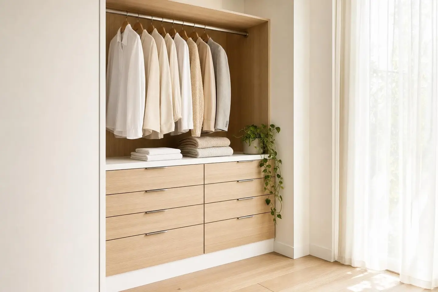 Wardrobes concept render — Scandinavian style