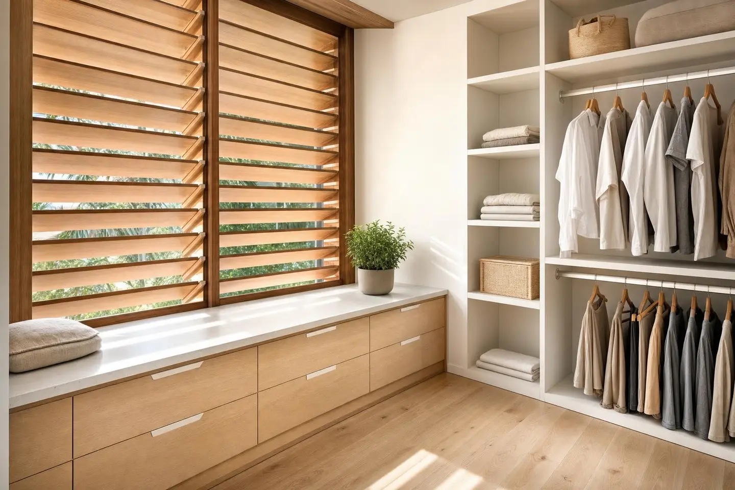 Wardrobes concept render — Scandinavian style