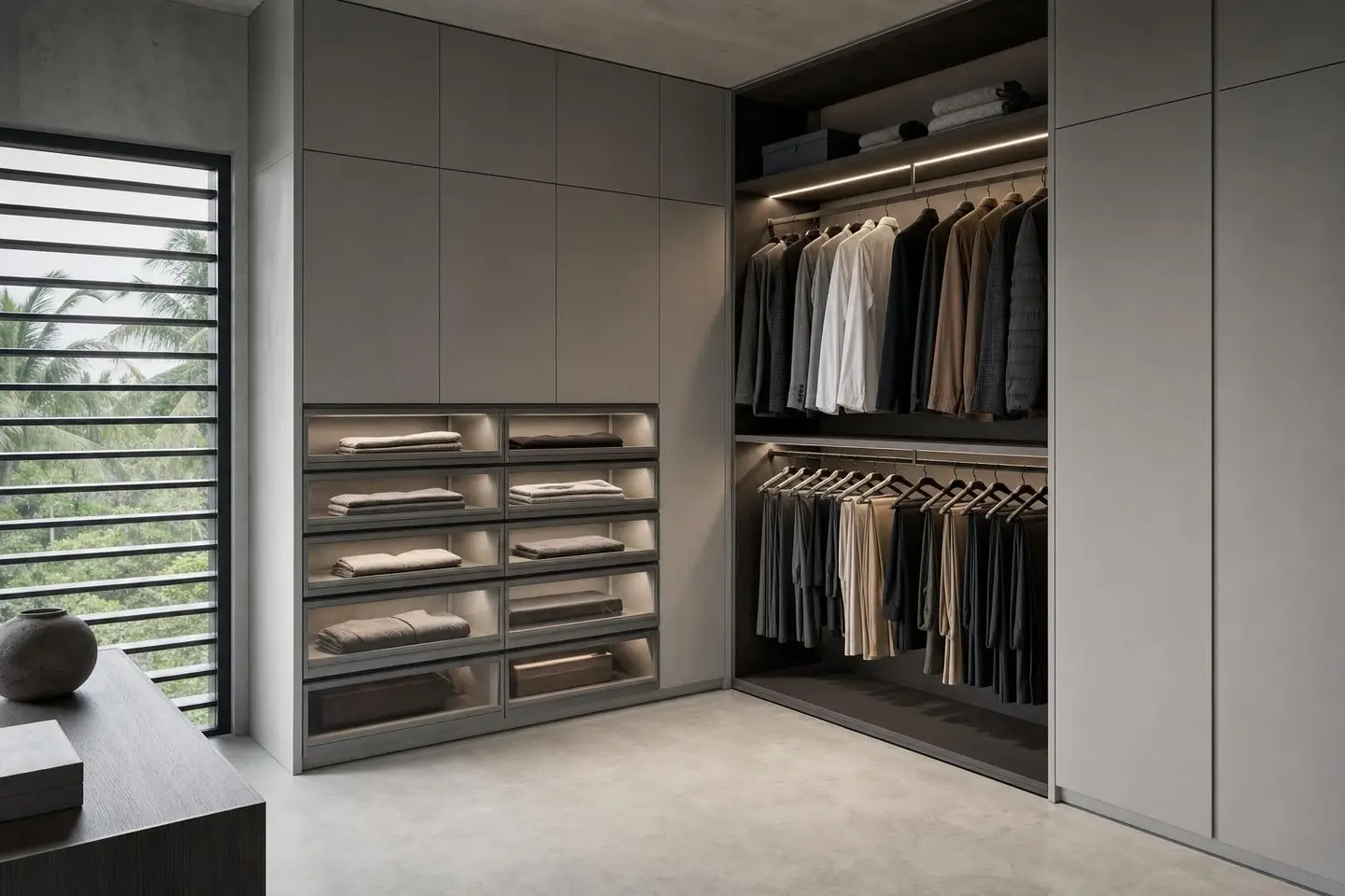 Wardrobes concept render — Simple Modern Minimalist style