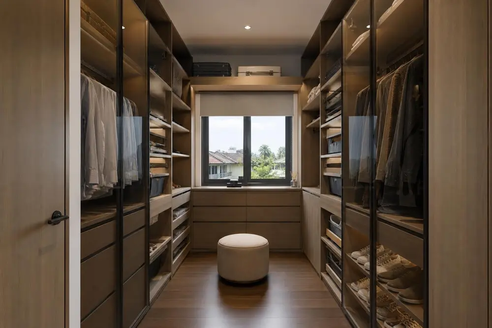 Design concept for this decision — Warm Wood Modern style